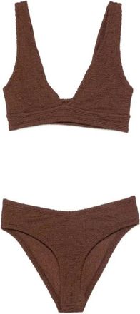 Hunza G Angel Bikini - Dames - Bikinis - Bruin - ONE Size - Tweed - Badmode
