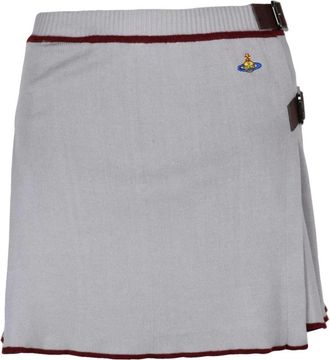 Vivienne Westwood Valentina Kilt - Dames - Korte rokken - Grijs - M - Katoen - Rokken