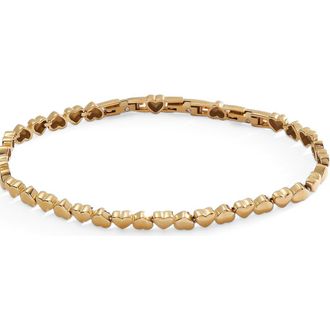 Alex and Ani Heart Tennis Bracelet in Gold at Nordstrom