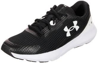 Under Armour Mens Ua Surge 3 Running Shoes, Black White White, 10.5 UK