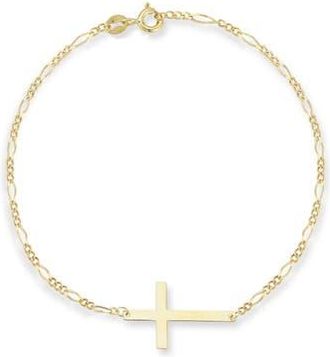 Ember Fine Jewelry Cross Chain Bracelet in Gold at Nordstrom Rack
