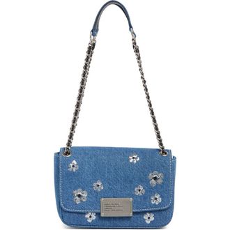 Marc Jacobs Denim Sequin Daisy Shoulder Bag in Medium Denim at Nordstrom Rack