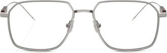 Brunello Cucinelli titanium square-frame glasses - Grey