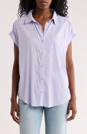 Splendid Paige Button-Up Shirt in Lavender at Nordstrom Rack, Size X-Small