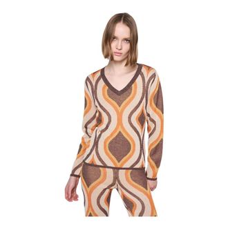 Silvian Heach Donna, Maglie, Multicolore, L, new