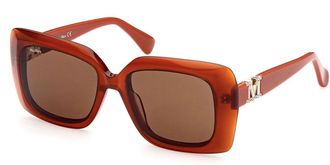 Max Mara MM0030 44E Womens Sunglasses Orange Size 54