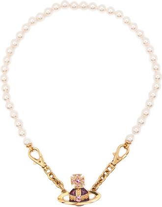 Vivienne Westwood Orb-pendant Faux-pearl Necklace
