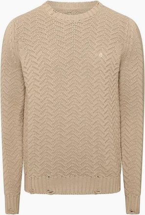 Replay Mens Crewneck Sweater - Brown - Size: 42