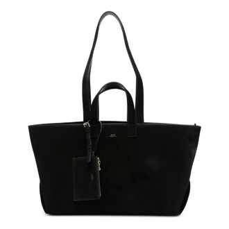 A.P.C. Tote Bags, female, Black, Size: ONE SIZE Le Drummer Bag