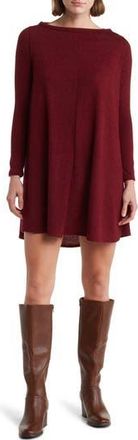 Go Couture Long Sleeve Sweater Dress in Burgundy at Nordstrom Rack, Size X-Large