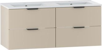 Petits Meubles Mueble lavabo doble encastrado 120cm paneles de melamina y mdf