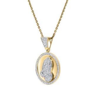 LuvMyJewelry Virtue 10K Gold Diamond Pendant - 0.85 CT in 10K Yellow Gold at Nordstrom