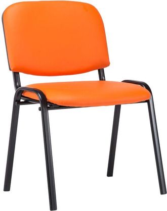 Clp Sedia impilabile Ken similpelle arancione