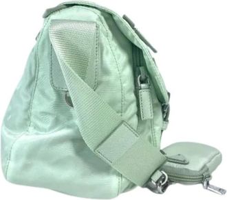 Prada Borsa a tracolla vintage Pre-owned in nylon - - Pre-owned - Donna - Verde - ONE SIZE