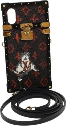 Louis Vuitton Pre-owned i Phone Case - Dames - Vintage Accessoires - Bruin - ONE Size - Vintage