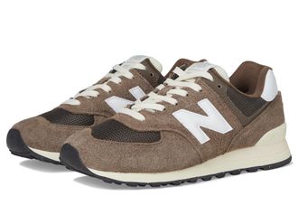New Balance Unisex-Adult U574v1 Sneaker, Dark Mushroom/Angora, 11 Women/9.5 Men