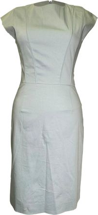 HUGO BOSS Red Label Midi Dress in Light Blue Cotton