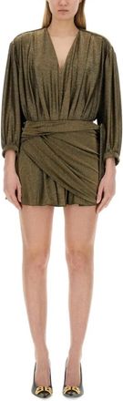 Balenciaga Korte Jurk - Dames - Korte kleedjes - Geel - XS - Polyester - Kleedjes
