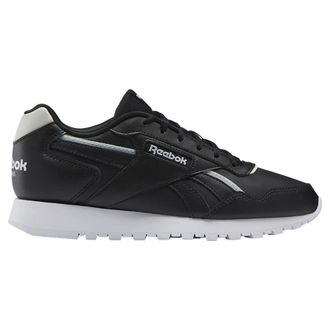 Reebok Women Glide Vegan Sneaker, Core Black/Vintage Chalk S23-R/Blue Pearl, 5