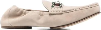 Gucci Beige Slip-on Loafers