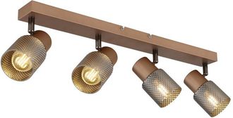 Globo Lighting Foco De Techo Bar Color Caf&eacute; Mate 4x E14