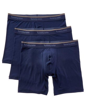Tommy John Set Of 3 Ultra Soft Flex 6In Boxer Brief
