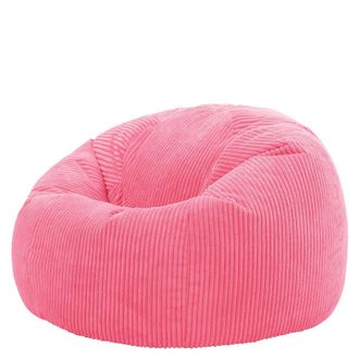 Icon Brand Puf de pana rosa bubble-gum