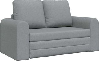 vidaXL Folding Sofa Bed Light Grey 148 x 71 x 83 cm Fabric vidaXL