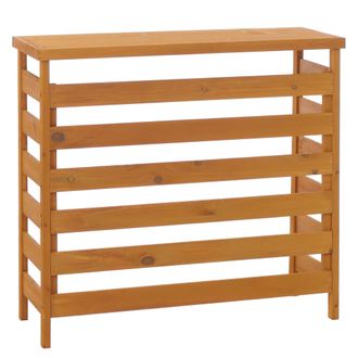 Hhg [nunca Usado] Revestimiento Para Aire Acondicionado/intercambiador De Calor Hhg-073, Cubierta De Madera Con Certificaci&oacute;n Mvg, 78 X 84 X 32 Cm, Color 
