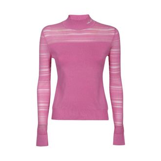 Karl Lagerfeld Dames, Truien, Roze, Maat: XL Viscose