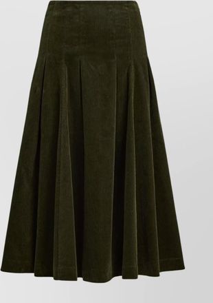 Ralph Lauren a-line pleated cotton skirt
