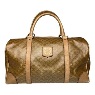 Celine Pre-owned Weekend Bags, female, Brown, Size: ONE SIZE Pre-owned Leather Weekend Bag