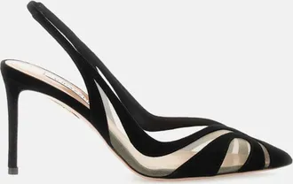 Aquazzura Black Pointed Toe Pumps