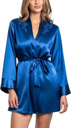 In Bloom by Jonquil Maddie Wrap Robe in Royal Blue at Nordstrom, Size X-Small/small