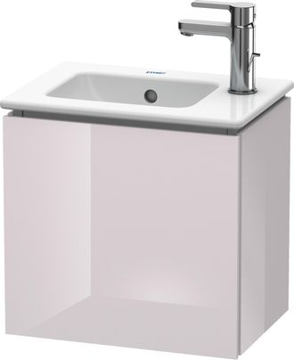Duravit Duravit L-cube Mueble De Pared, 1 Puerta, Con Bisagra A La Izquierda, 420mm, Para Me By Starck 072343, Color: Laca Blanca Lila Alto Brillo - Lc6272l27