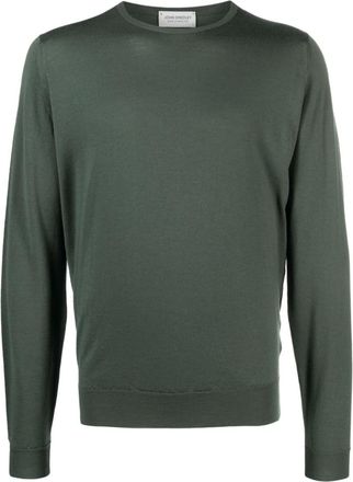 John Smedley Green Wool Sweater