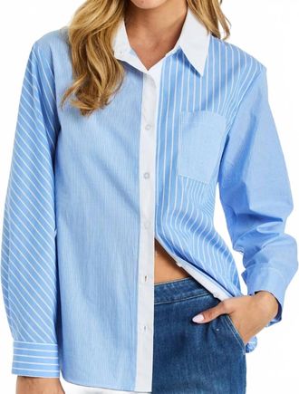 Drew Gia C Montauk Button Down Shirt In Sky
