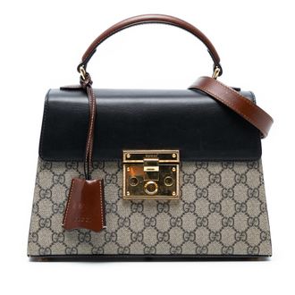 Gucci Multi Small GG Supreme Padlock Satchel