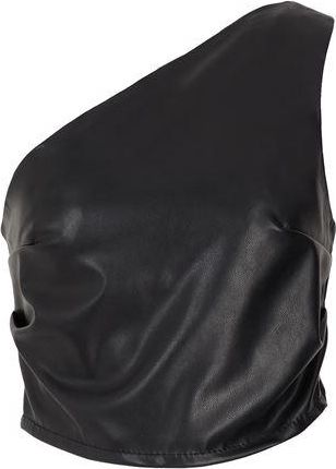 8 by YOOX ONE-SHOULDER CROP TOP