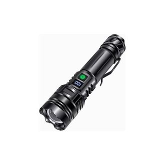 OEM Linterna Led Recargable, 30.000 L&uacute;menes, Ultra Potente, 5 Modos De Iluminaci&oacute;n, Resistente Al Agua Ip65, Recargable, Linterna T&aacute;ctica Para Acampar, Ha