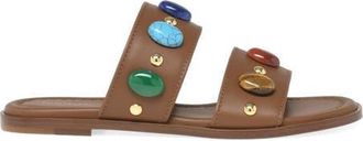 Gianvito Rossi Pasha 05 Sandals in Brown Nappa at Nordstrom, Size 34.5
