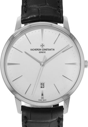 Vacheron Constantin Pre-owned Vacheron Constantin Patrimony Silver Dial Mens Watch 85180/000G-9230