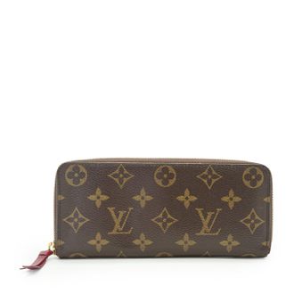 Louis Vuitton Pre-owned Womens Cloth Wallet Clemence - Brown Cotton - One Size