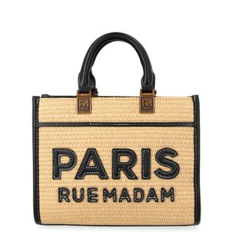 Rue Madam Tote Bags, female, Multicolor, Size: ONE SIZE Iconique Mini Tote Straw