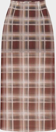 Frame Denim The Plaid Organza Skirt