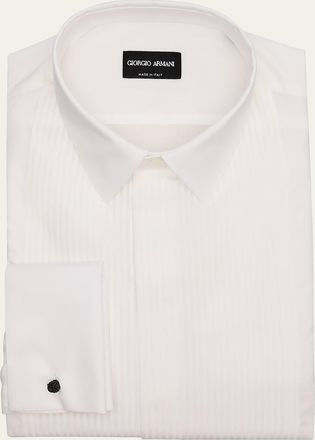 Giorgio Armani Mens Pleated Bib Tuxedo Shirt