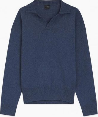 HUGO BOSS Mens C Ucari Sweater Navy - Blue - Size: 38