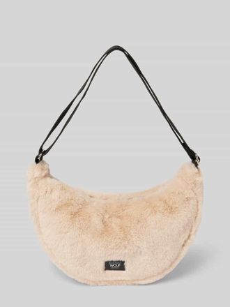 Wouf Umhängetasche mit Label-Badge Modell Nevada in Beige, Größe 1
