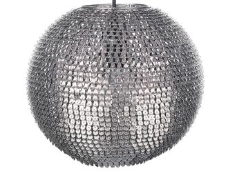 Beliani L&aacute;mpara colgante metal plateado