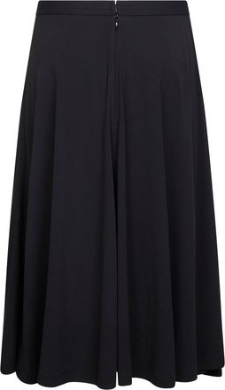 Toteme Womens Black Fluid Jersey Midi Skirt Viscose